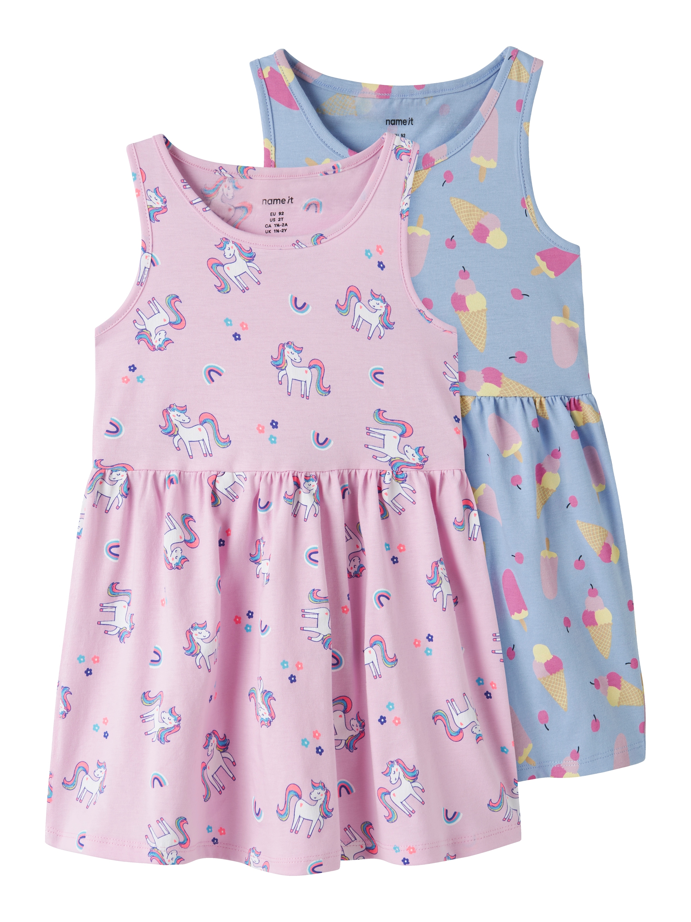 Name It Jerseykleid »NMFVINEO 2P TANK DRESS« Packung, 2 tlg. Baumwolle, regular fit