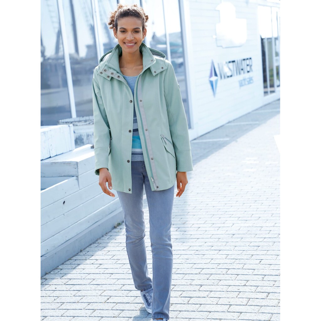 Casual Looks Softshelljacke, mit Kapuze