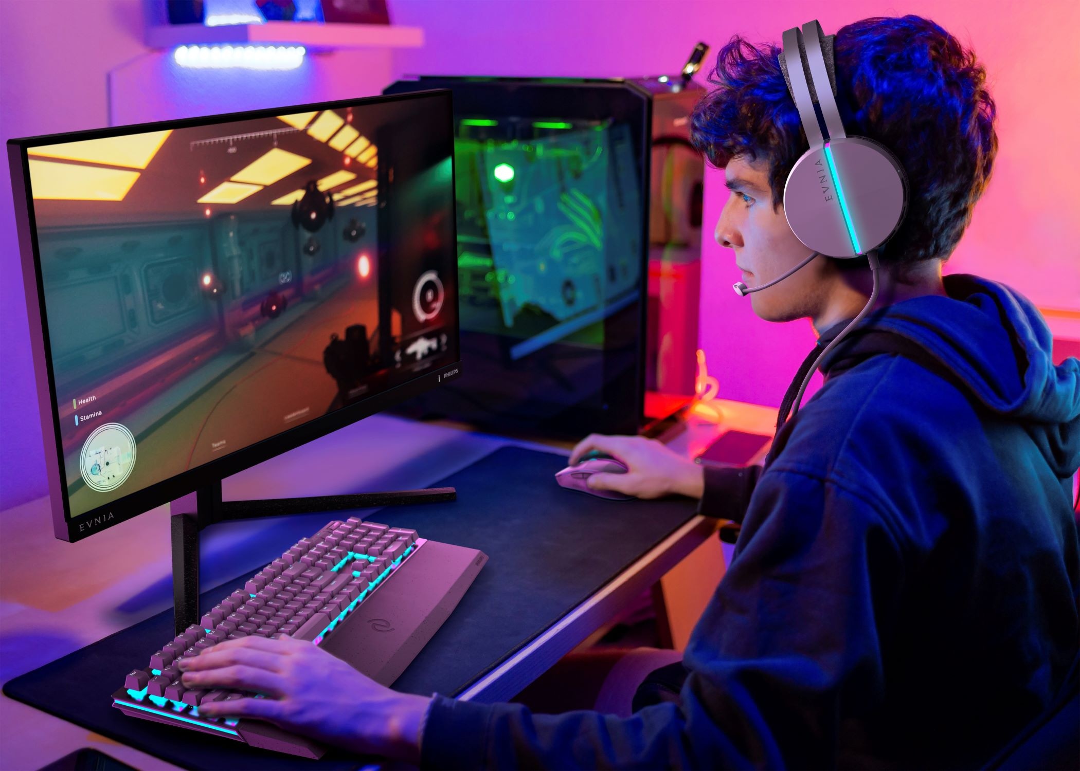 Philips Gaming-LED-Monitor »27M2N3800A«, 68,5 cm/27 Zoll, 3840 x 2160 px, 4K Ultra HD, 1 ms Reaktionszeit, 160 Hz, Dual Frame, Pivot, Drehbar, Neigbar, Höhenverstellbar, Lautsprecher
