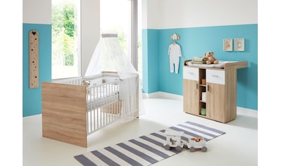 Babymöbel-Set »Maxim«, (Set, 2 St., Bett + Wickelkommode)