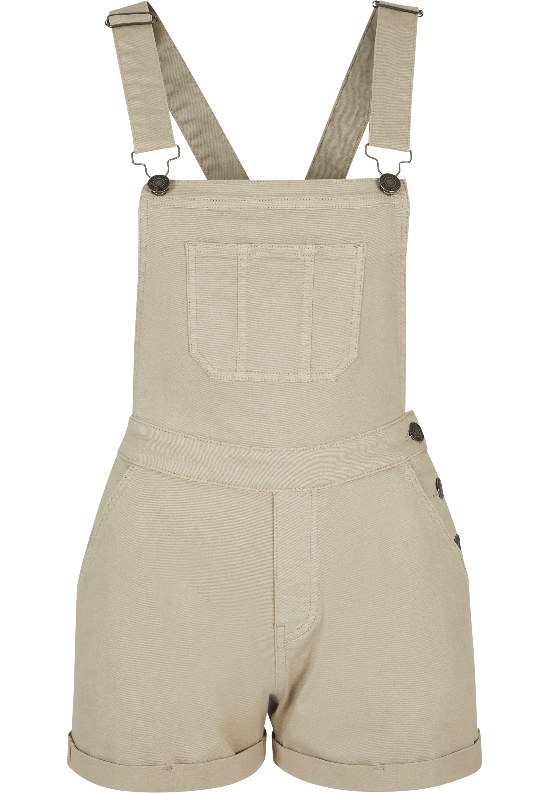 URBAN CLASSICS Jumpsuit "Urban Classics Damen Ladies Organic Short Dungaree" 1 Stk.