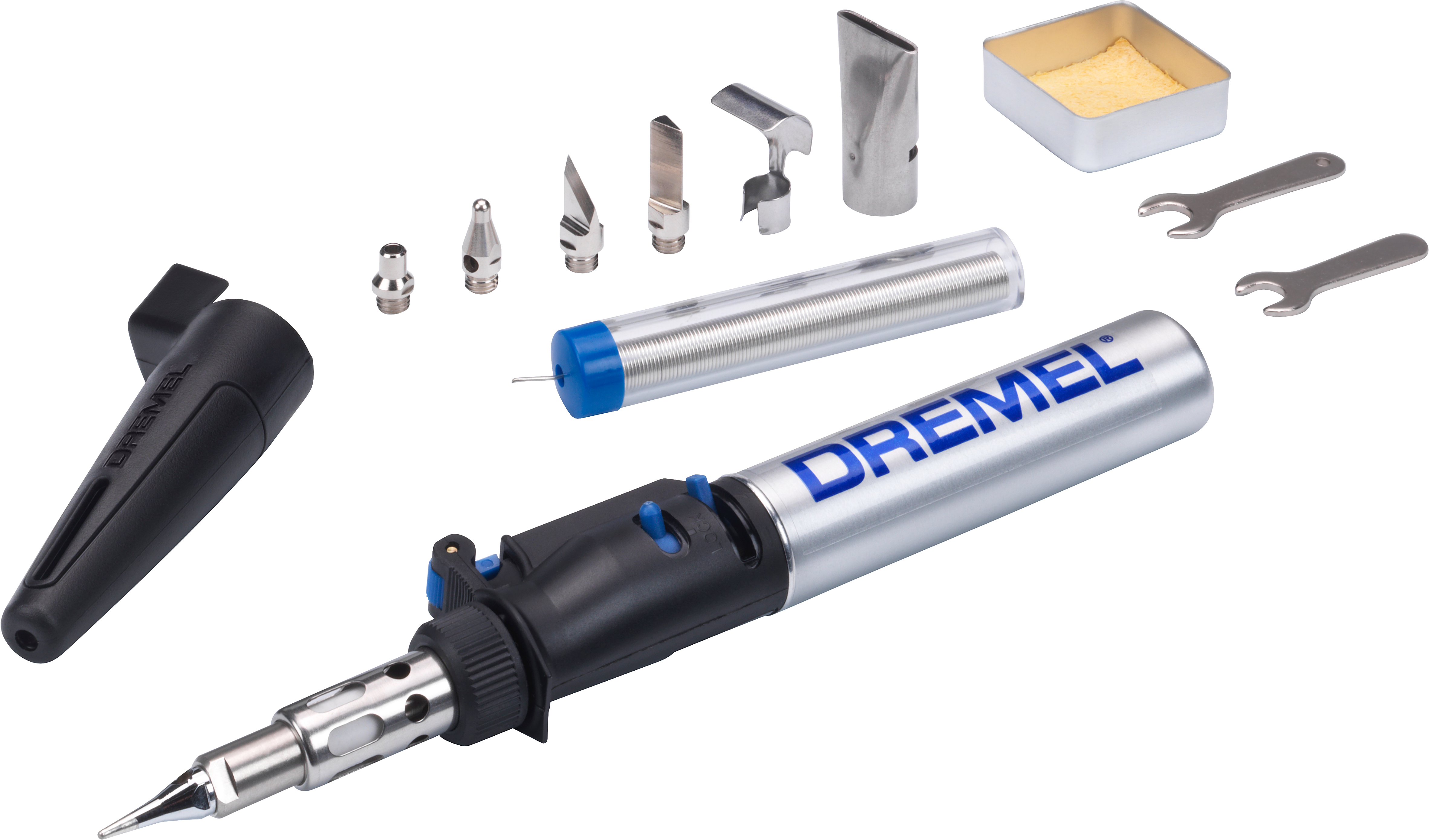 DREMEL Lötkolben ""VersaTip" (2000-6)" Piezo, Tankinhalt 12ml, Multifunktionaler Butangas Lötkolben