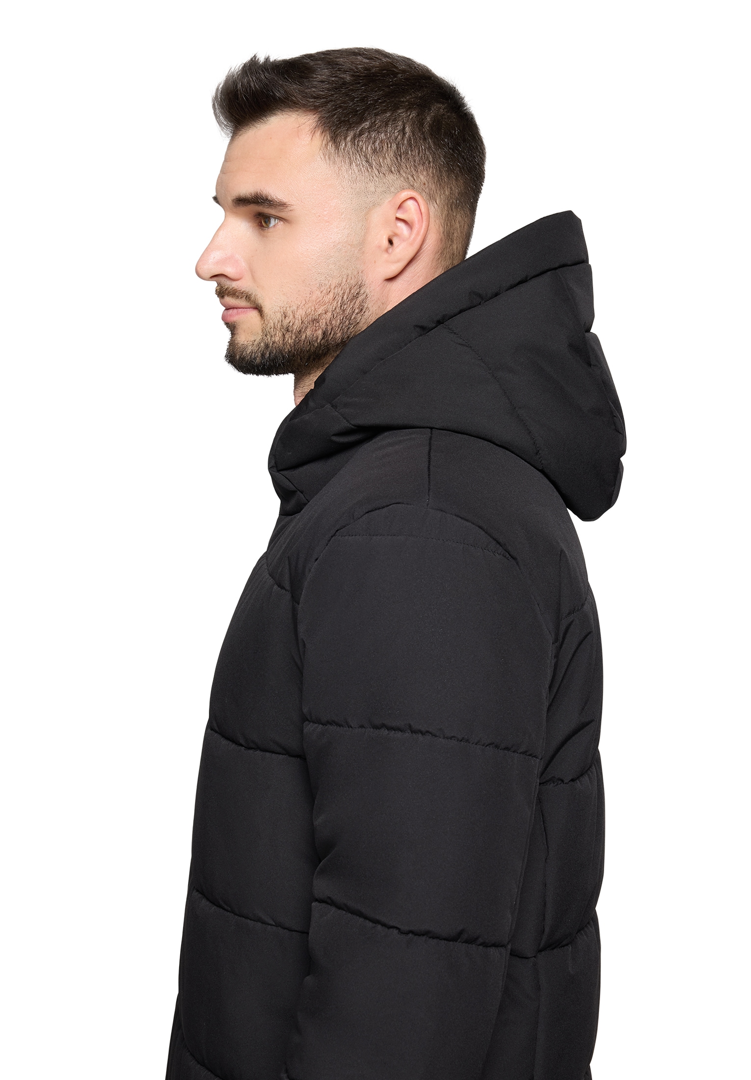 VOICE Outdoorjacke »Herren Winterjacke Wintermantel mit Kapuze« mit Kapuze