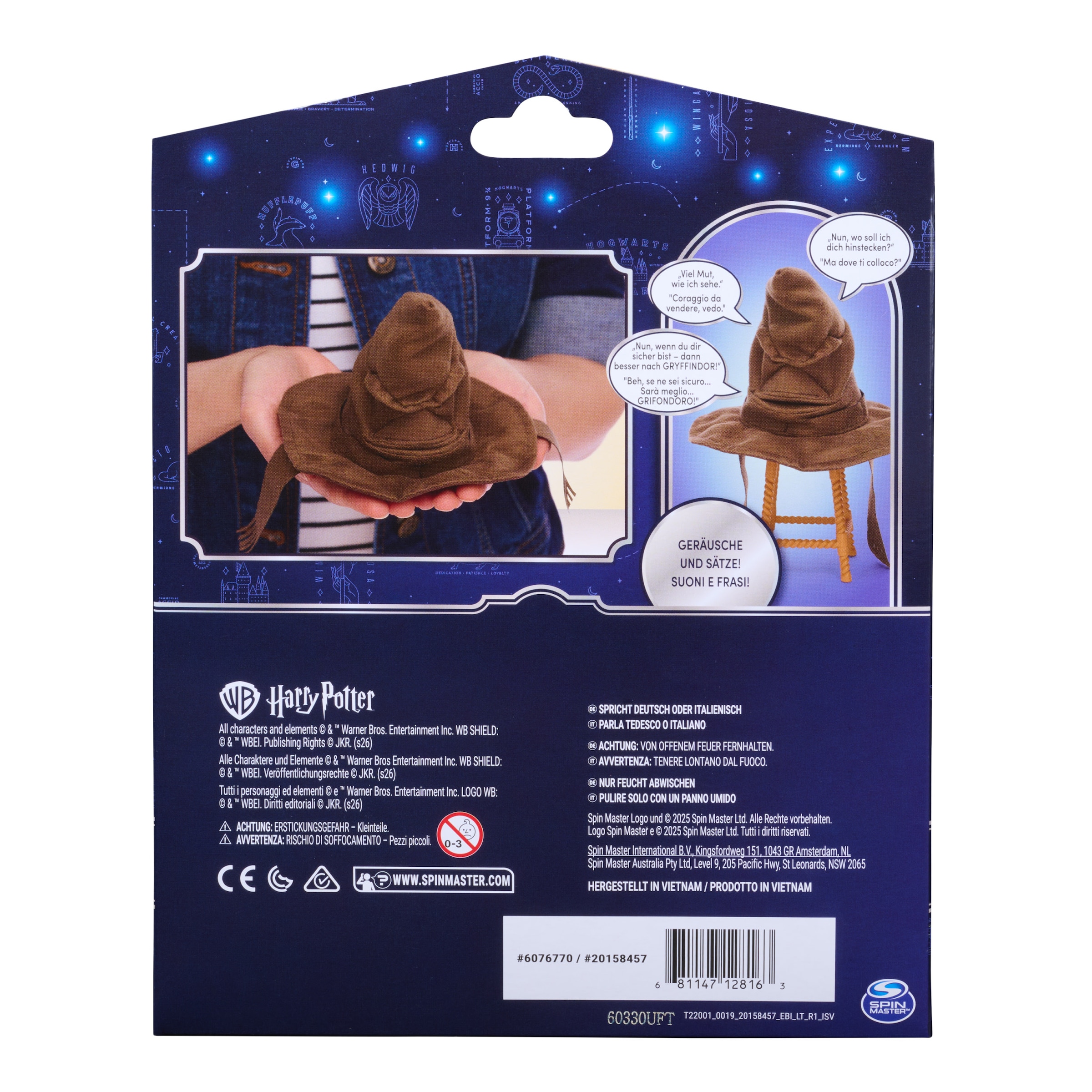 Spin Master Spielfigur »Wizarding World - Mini Sprechender Hut«