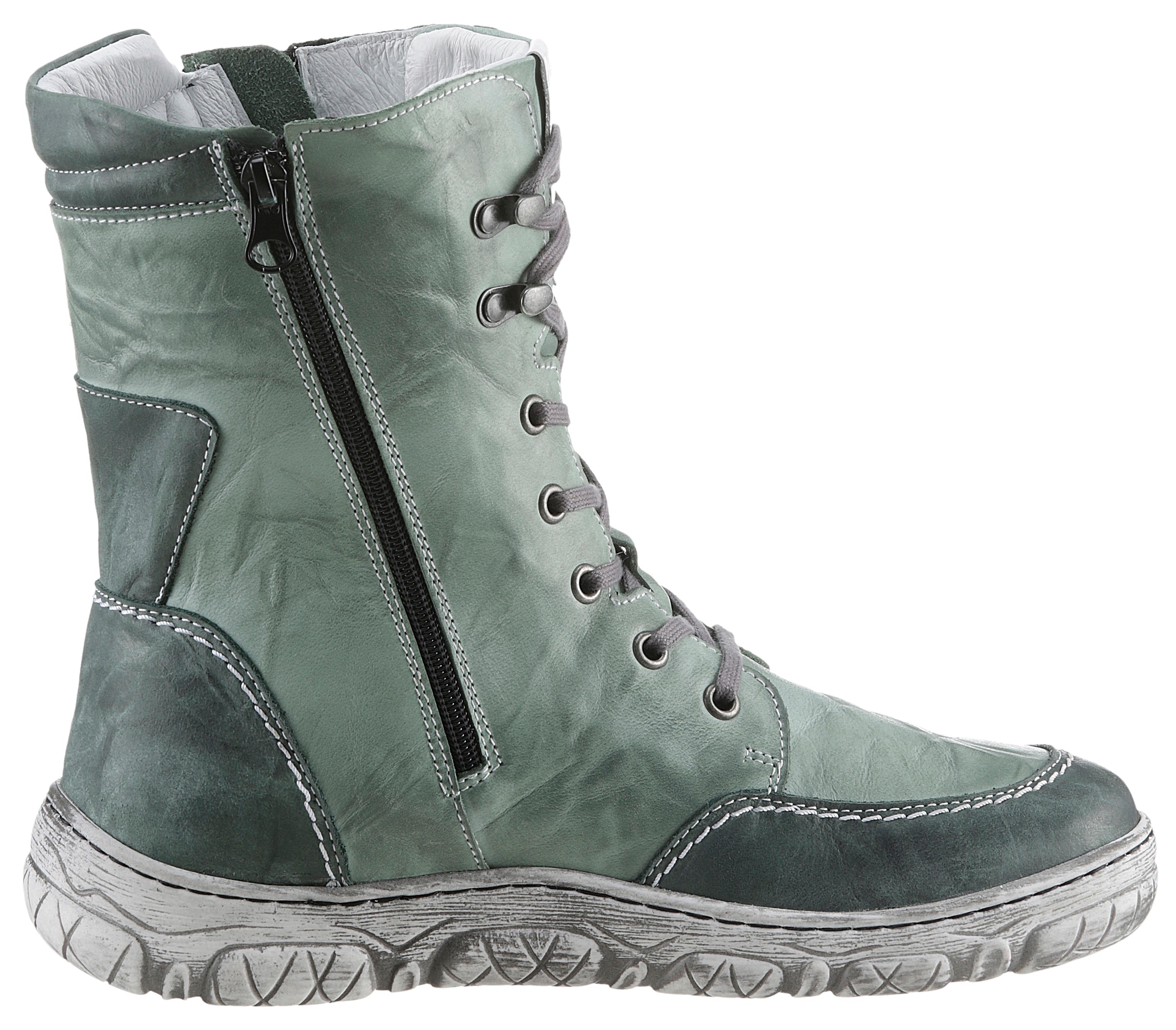 KRISBUT Winterboots, Schnürstiefel, Komfortschuh, Boots in Weite: weit