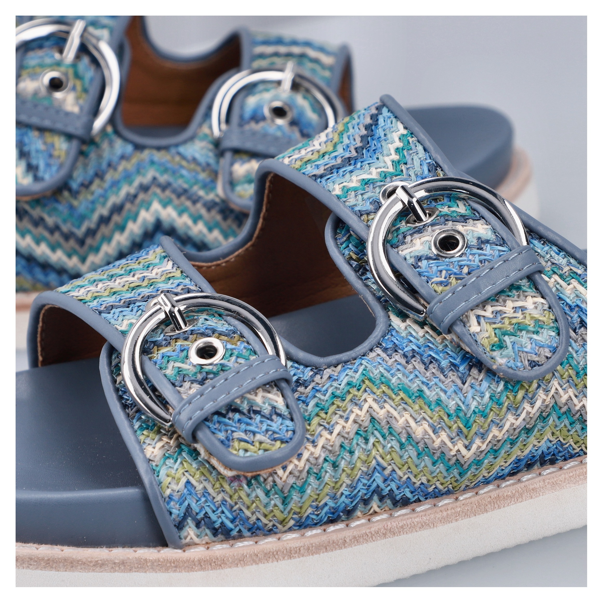 Rieker Pantolette Sommerschuh, Strandschuh, Urlaubsschuh, Schlappen in Flec günstig online kaufen