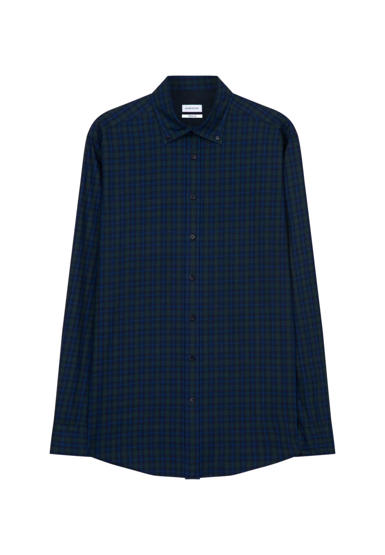 seidensticker Businesshemd »Schwarze Rose«, Regular Langarm Button-Down-Kragen Karo