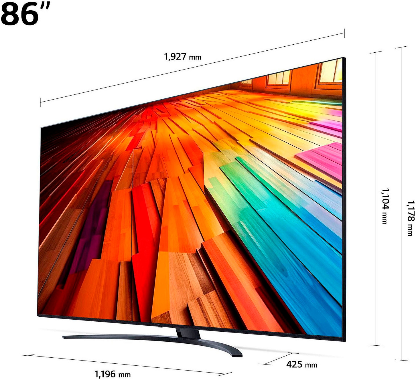 LG LED-Fernseher »86UT81006LA«, 4K Ultra HD, Smart-TV