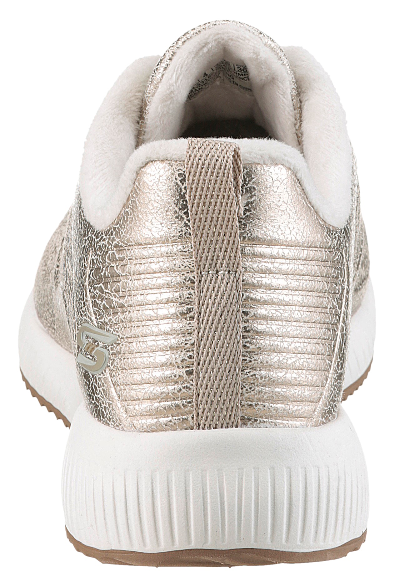 Skechers Keilsneaker »BOBS SQUAD-SPARKLE LIFE«, Freizeitschuh, Halbschuh, Schnürschuh im glänzenden Metallic-Look