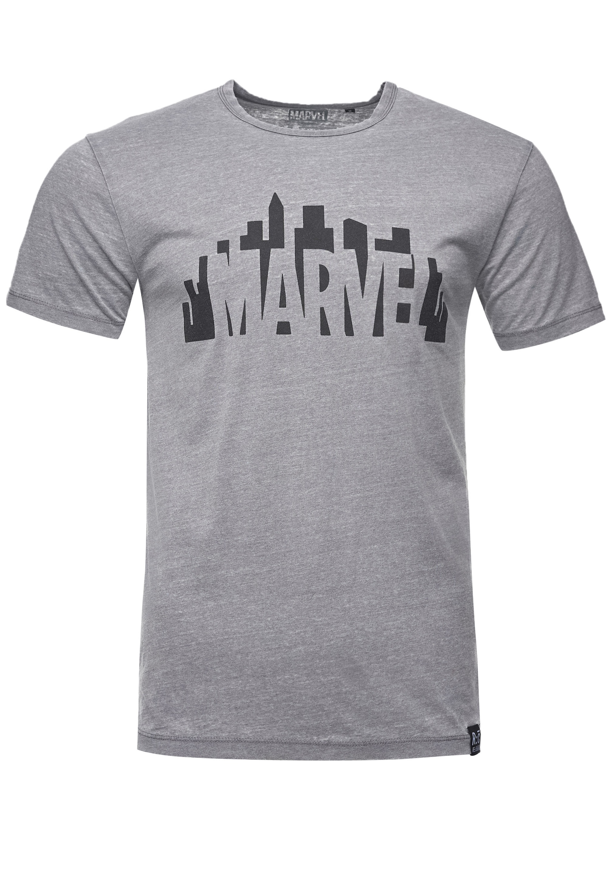 Recovered T-Shirt »Marvel City Logo Light Grey«, im zeitlosen Design