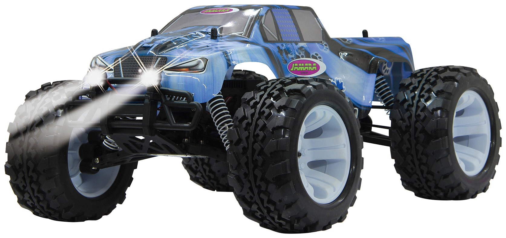 Jamara RC-Monstertruck »Tiger Ice Monstertruck 4WD«, 1:10, 2,4 GHz, mit LED