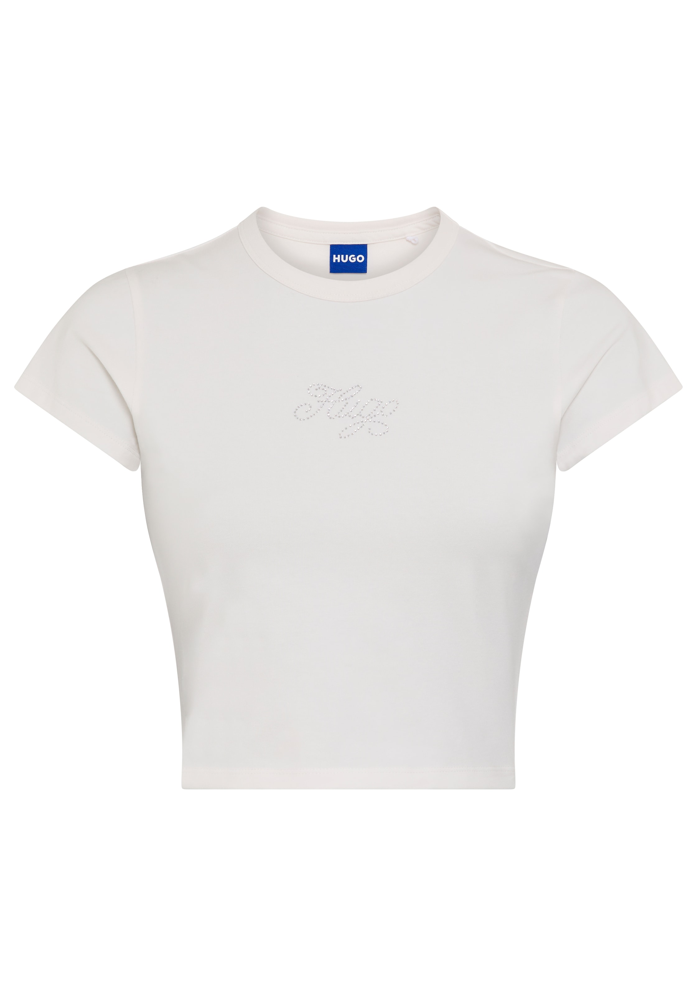 HUGO Blue T-Shirt "Dome", Cropped Fit, mit Logoschriftzug günstig online kaufen