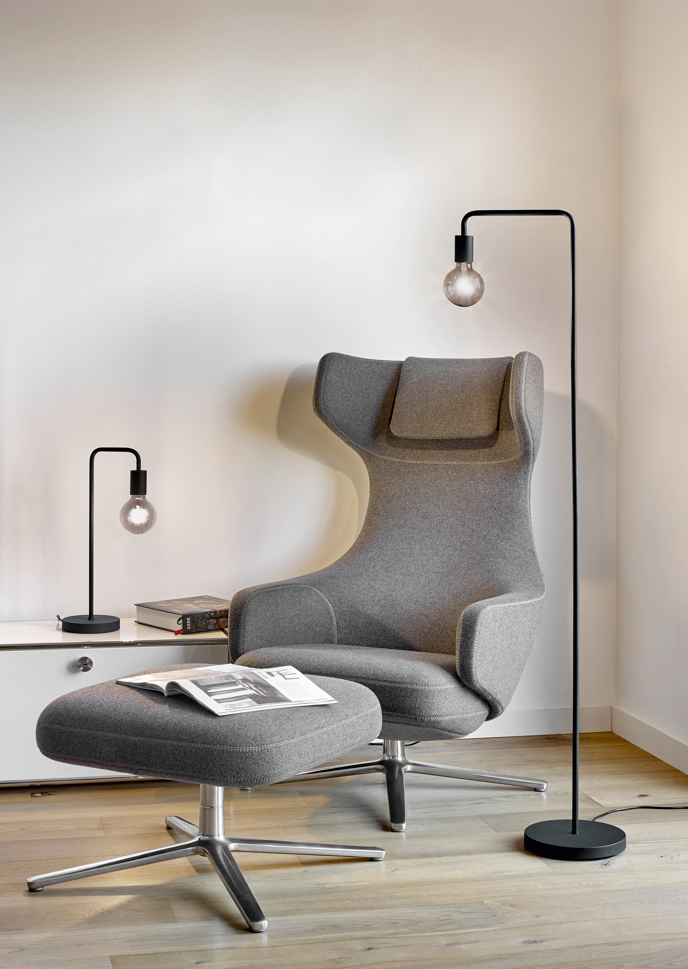 my home Stehlampe »Jill«, 1 flammig, Leuchtmittel E27 | ohne Leuchtmittel