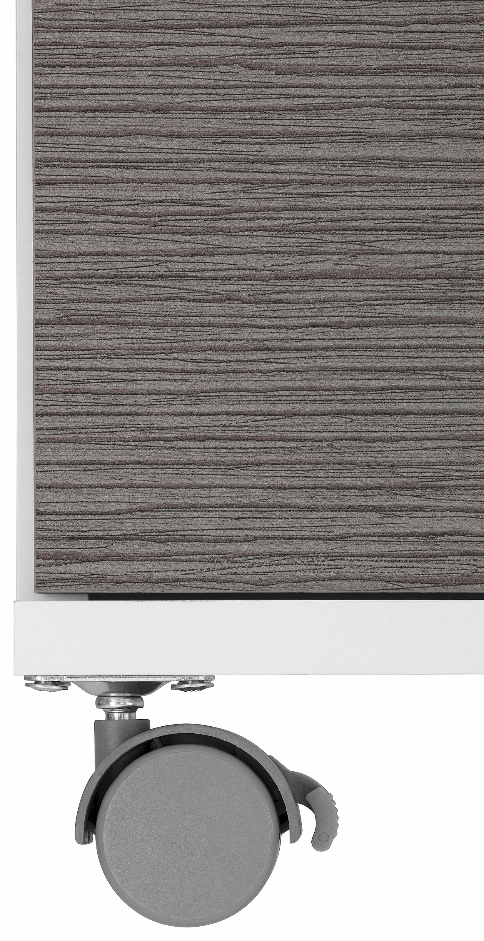 welltime Waschbeckenunterschrank »Emmi, Breite 59 cm«, Siphonausschnitt, Metallbeschläge