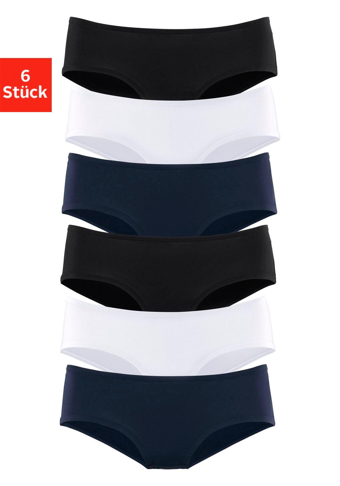 Vivance Active by Lascana Hipster 6er-Pack, aus weicher Microfaser