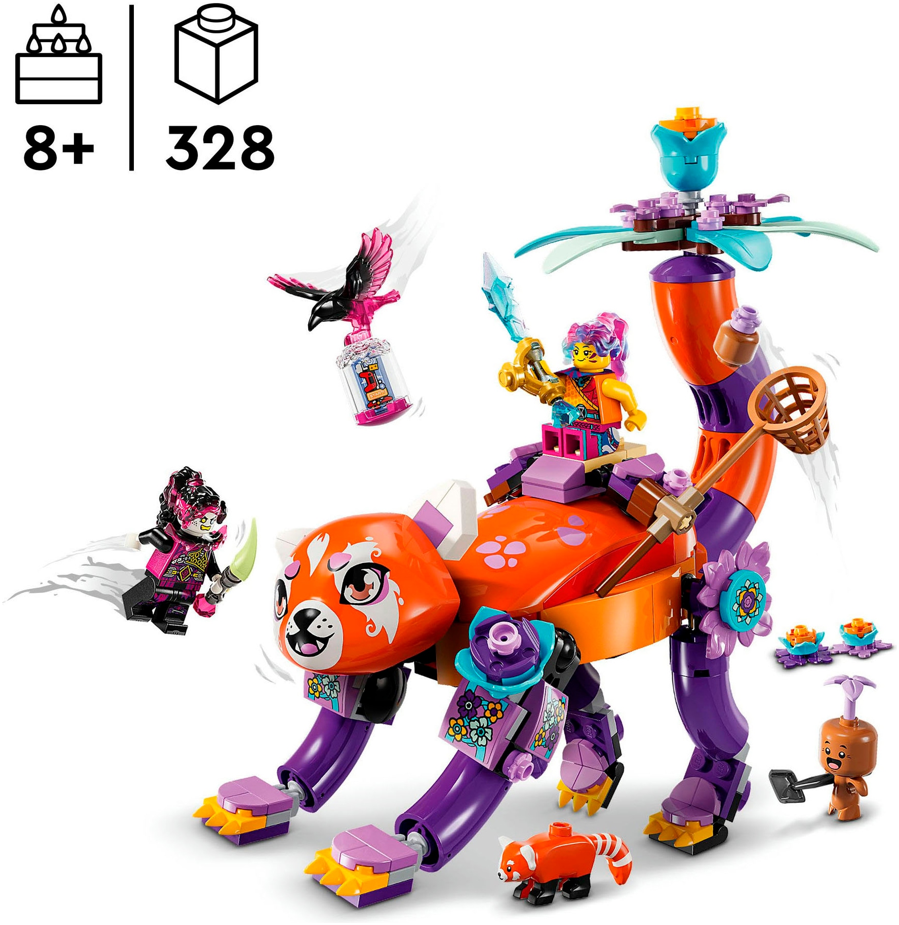 LEGO® Konstruktionsspielsteine »Izzies Traumtiere (71481), LEGO DREAMZzz«, (328 St.), Made in Europe