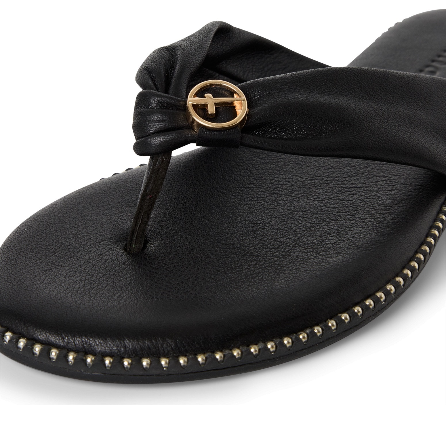 Tamaris Dianette, Zehentrenner, Sommerschuh mit glänzenden Nieten am Sohlenrand