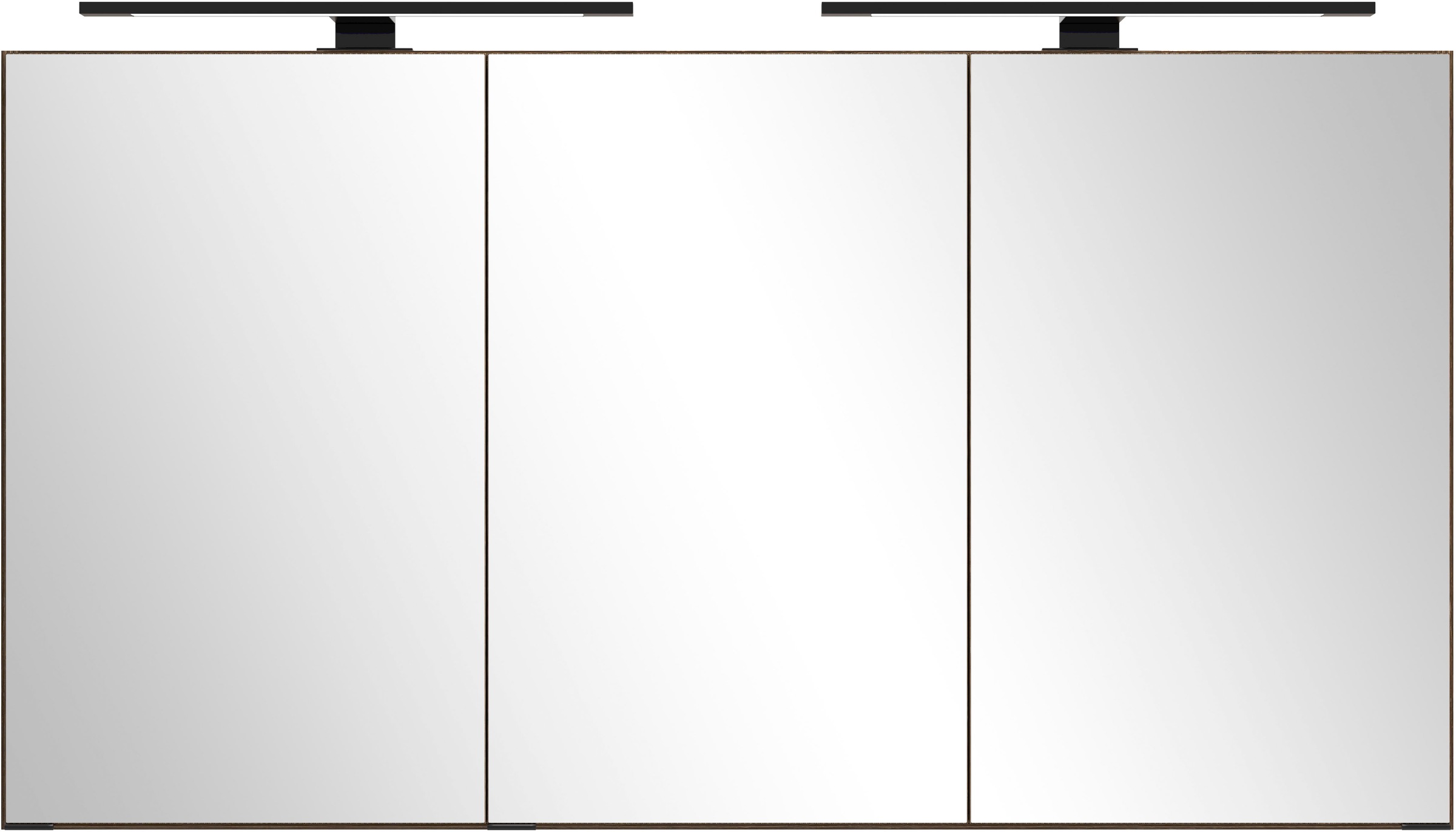 welltime Badmöbel-Set »Welltime, York Waschtisch-Set 120 cm, weißes oder schwarzes Becken«