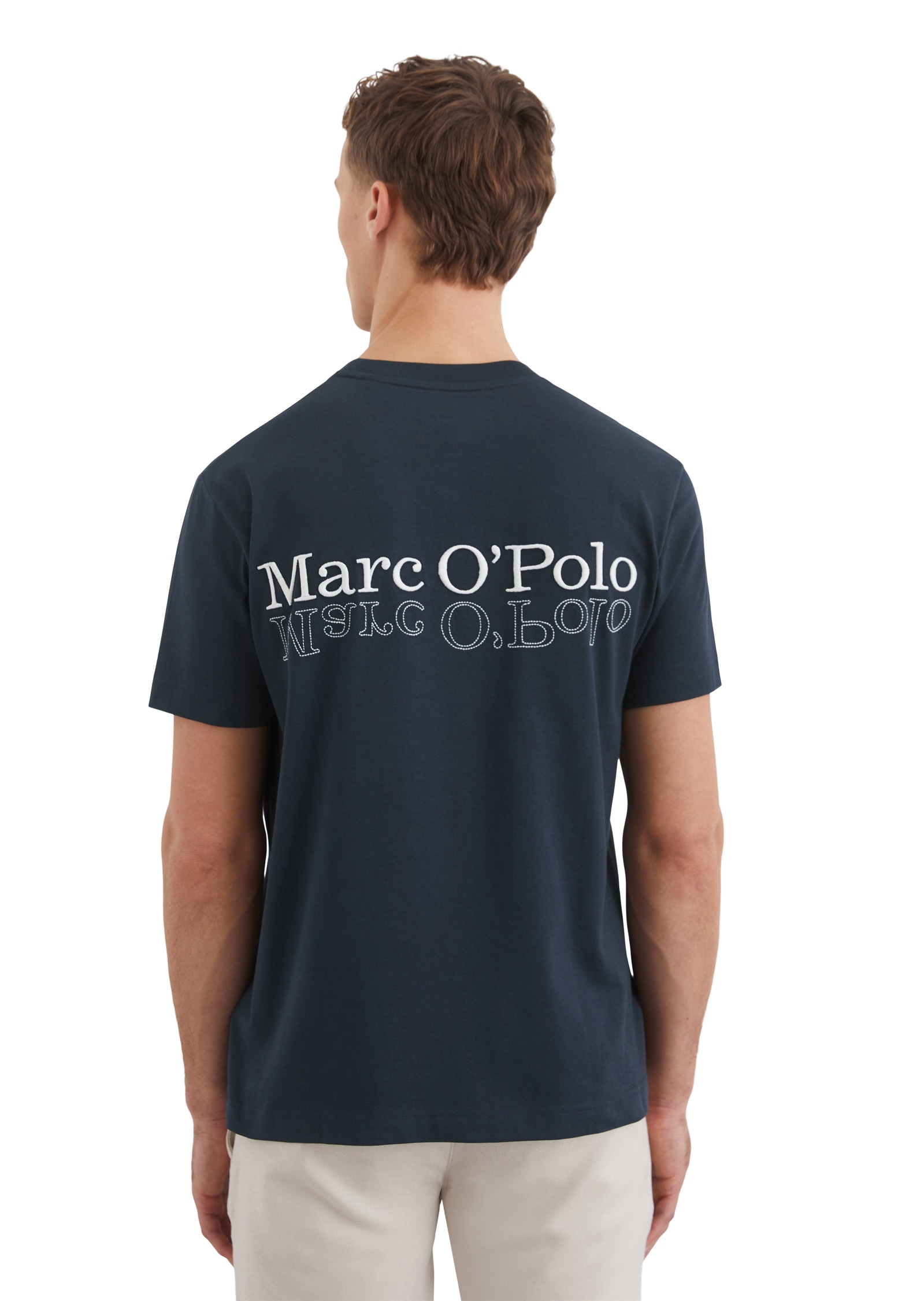 Marc O'Polo T-Shirt »mit Logostickerei auf der Rückseite«