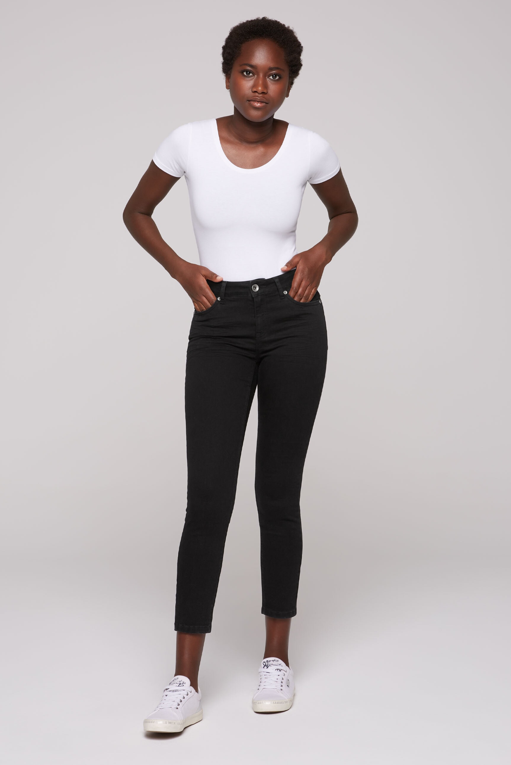 SOCCX Slim-fit-Jeans, mit normaler Leibhöhe