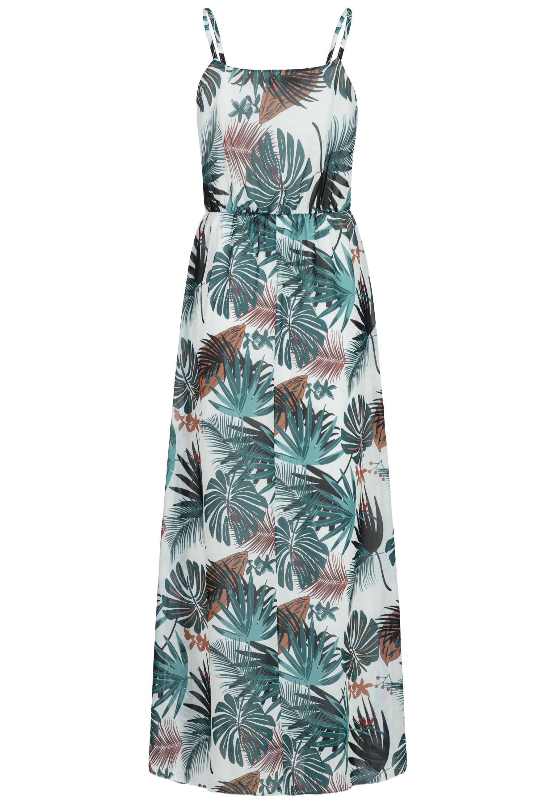 CLOUD 5IVE Shirtkleid »CLOUD 5IVE 2-Layered Maxi-Dress Tropical Print« 1 Stk. tlg.