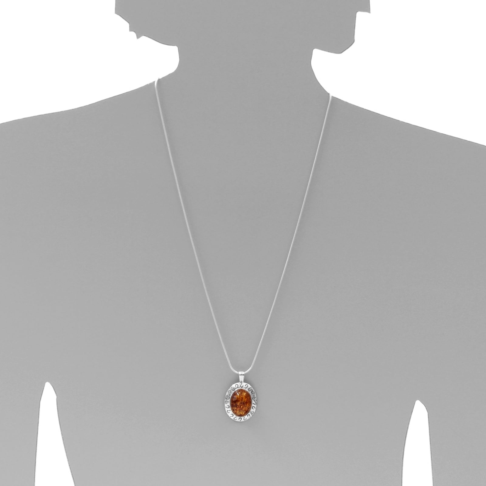 OSTSEE-SCHMUCK Kette mit Anhänger »- Michelle - Silber 925/000 - Bernstein«