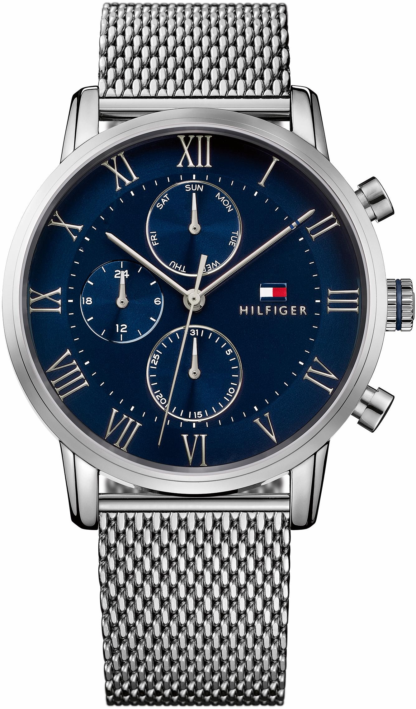 Tommy Hilfiger Multifunktionsuhr »Sophisticated Sport, 1791398«, Quarzuhr, Armbanduhr, Herrenuhr, Datum, 12/24-Std.-Anzeige, analog