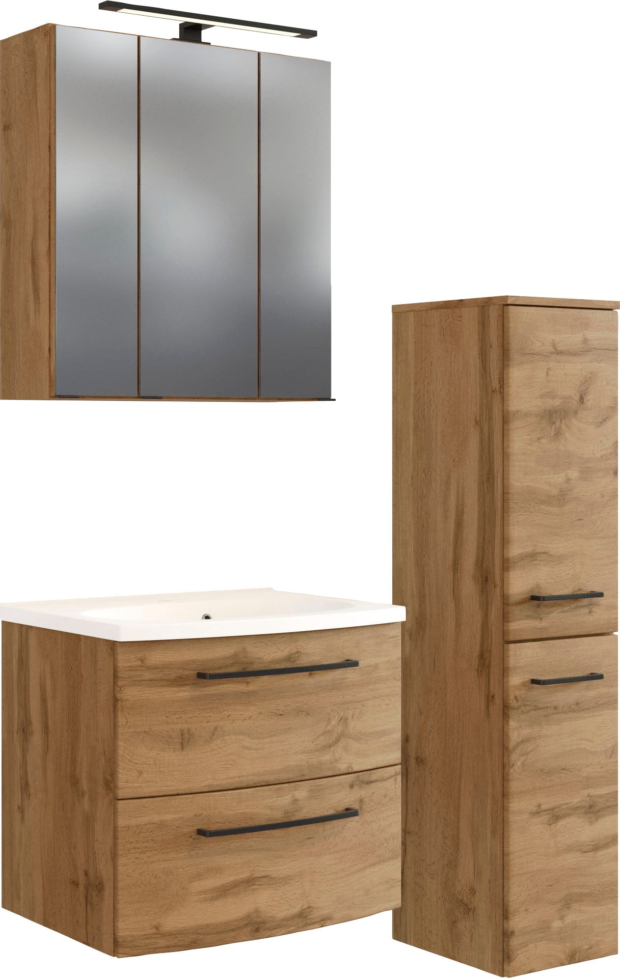 welltime Badmöbel-Set "Chicago" 3 Stk. tlg. günstig online kaufen
