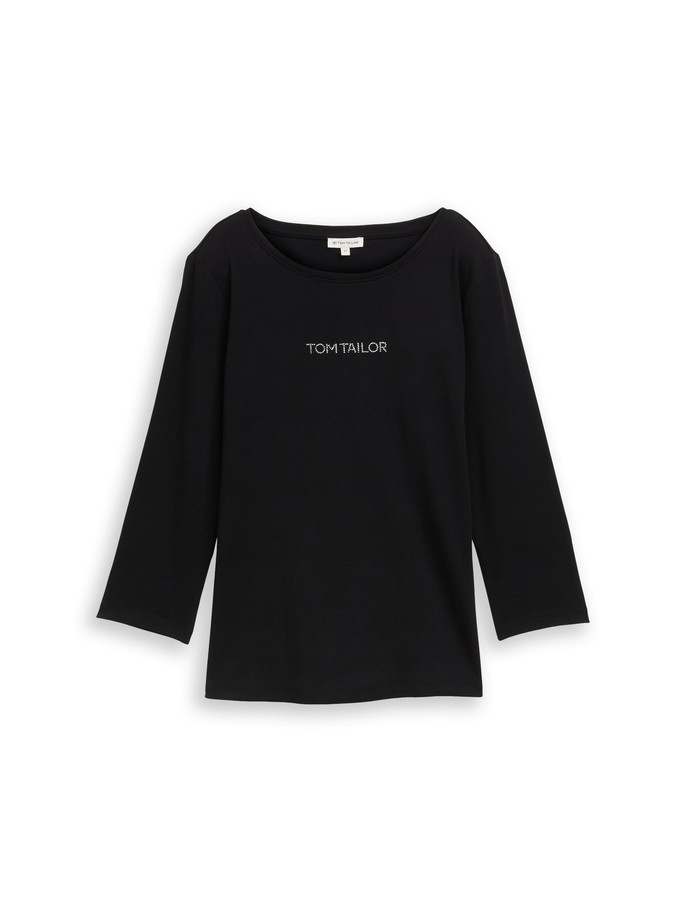 TOM TAILOR 3/4-Arm-Shirt mit Logo Schriftzug