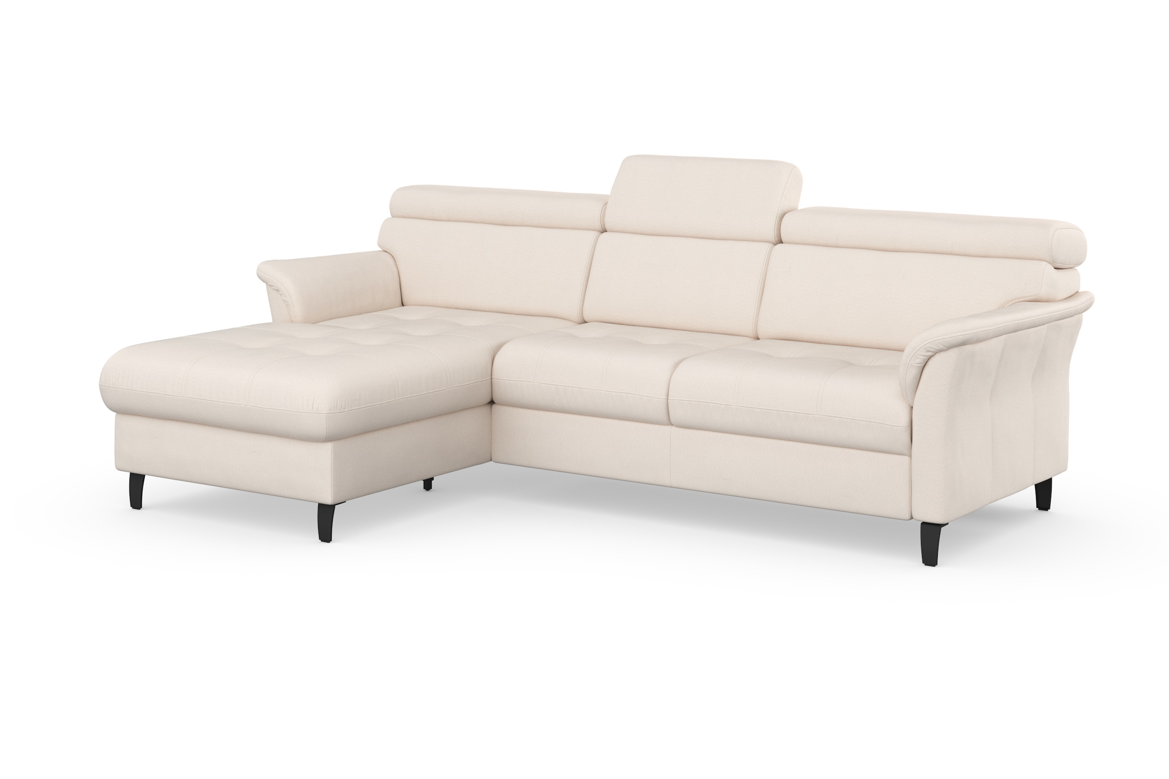 sit&more Ecksofa »Marano L-Form« inklusive Kopfteilverstellung, wahlweise mit Bettfunktion, Bettkasten