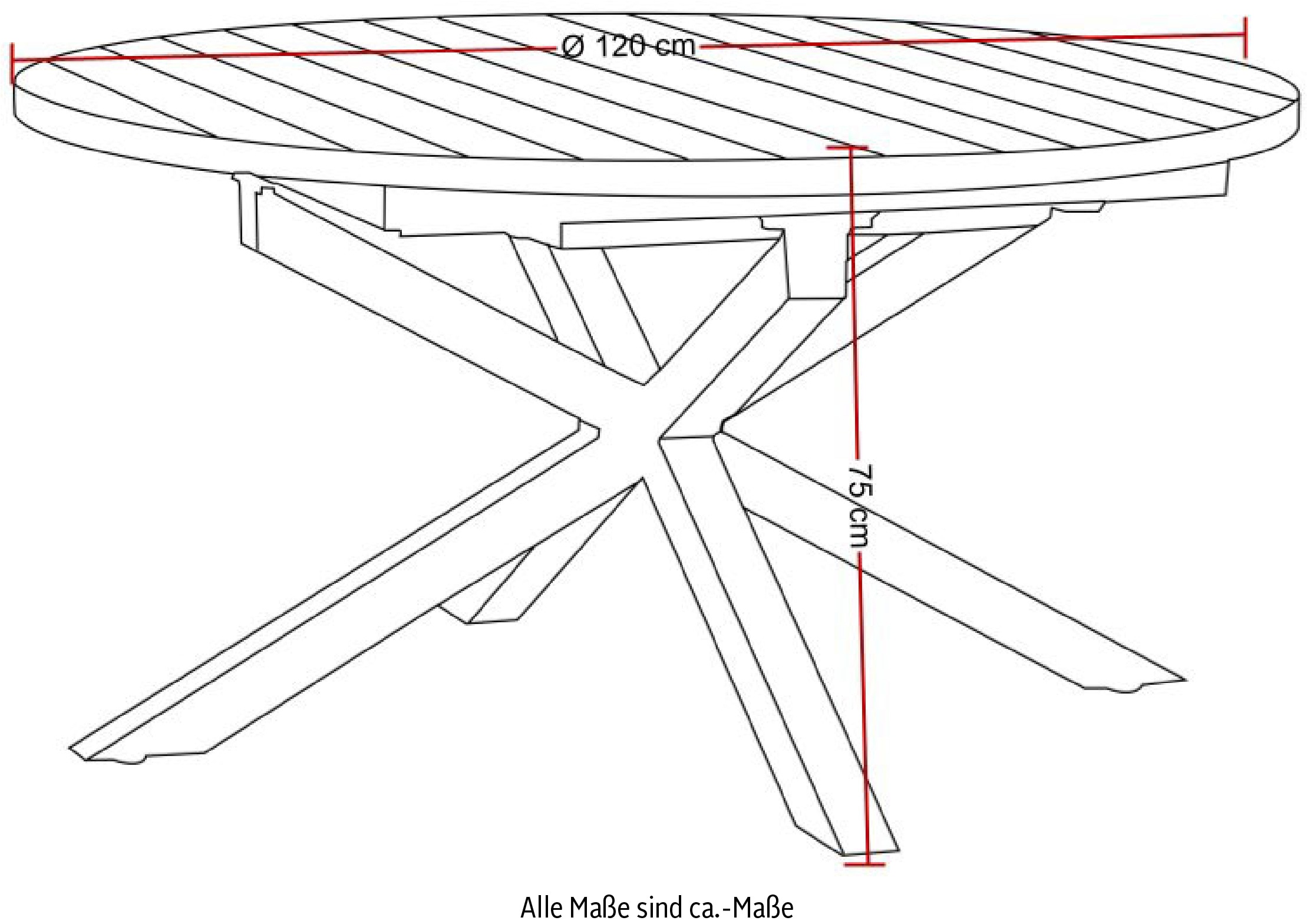 Destiny Garten-Essgruppe »COSTA HL ARONA«, (Set, 5 tlg., 1 Ausziehtisch, 4 Hochlehner verstellbar), (Set, 5-tlg., 4 Hochlehner, 1 Ausziehtisch Ø 120/170x75cm) Aluminium