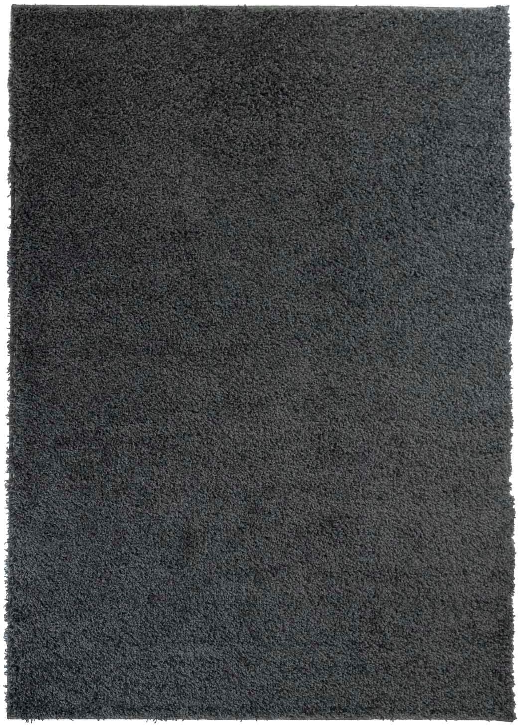 Carpet City Hochflor-Teppich »Shaggi uni 500«, rechteckig, 30 mm Höhe, Läufer, Shaggy, Uni, Langflor, weich, Wohnzimmer, Schlafzimmer, Kinder