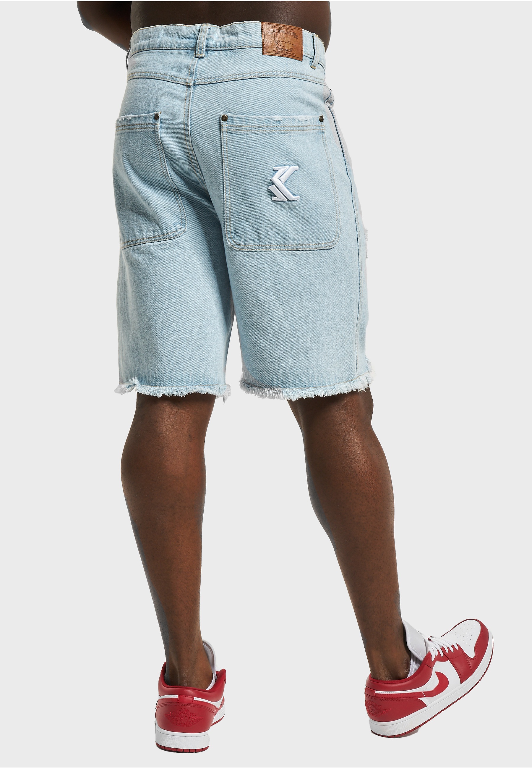 Karl Kani Jeansbermudas »Karl Kani Herren KM232-027-1 KK OG Heavy Distressed Denim Shorts« 1 Stk.