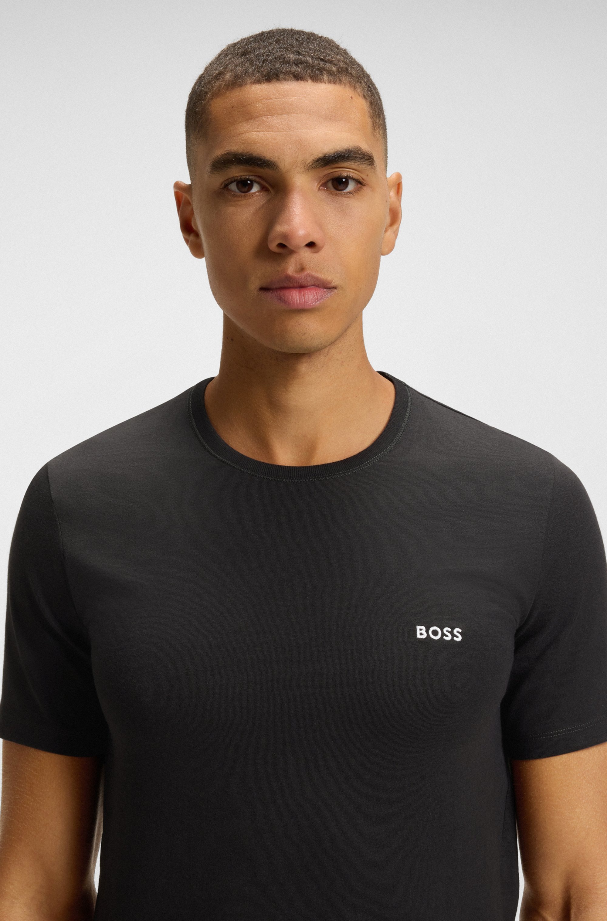 Thumbnail - BOSS T-Shirt "TShirtRN 3P Classic" Packung, 3 Stk. mit BOSS Stickerei