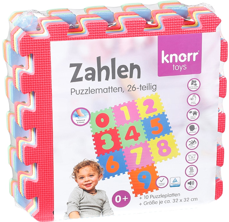 Knorrtoys® Puzzle »Zahlen«, Puzzlematte, Bodenpuzzle