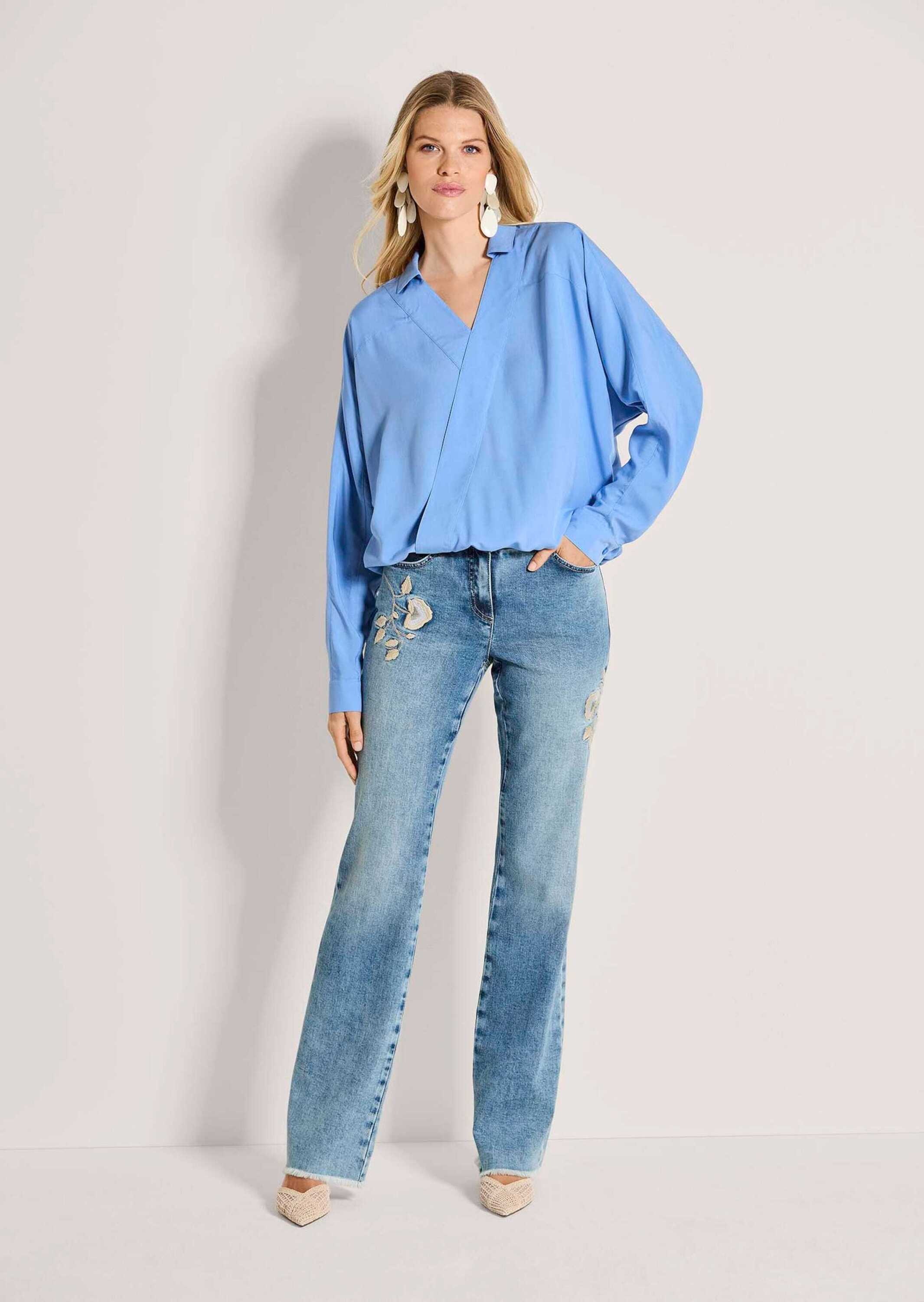 MADELEINE Langarmbluse "Bluse Bluse im Wickel-Look" günstig online kaufen