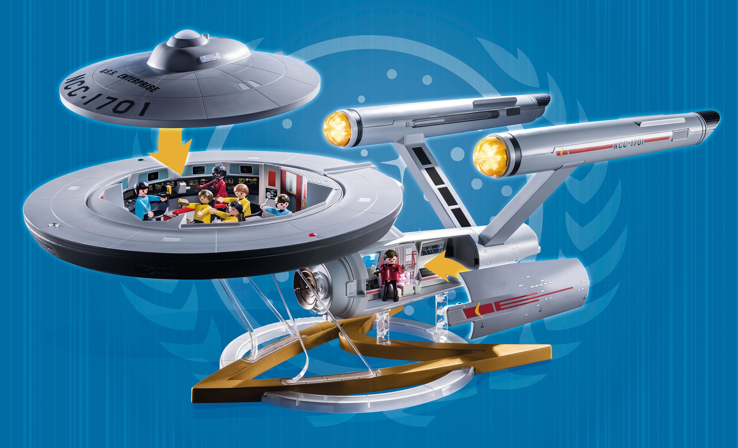 Playmobil® Konstruktions-Spielset »Star Trek - U.S.S. Enterprise NCC-1701 (70548)«, (150 St.), Made in Europe