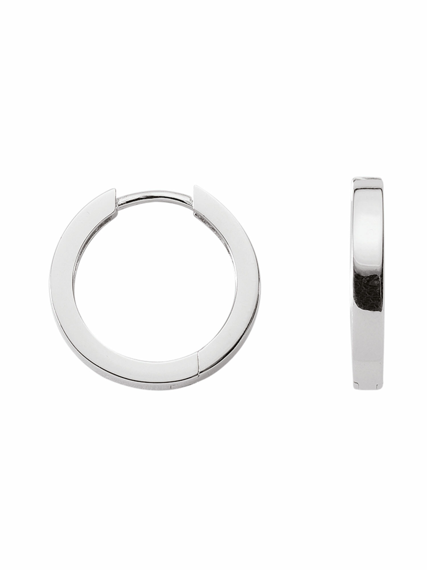 Paar Ohrhänger ADELIA´S "1 Paar 925 Silber Ohrringe / Creolen Ø 13,5 mm", silber, Ohrringe, Damen, Damen, Silber 925 (Sterlingsilber), 925 Sterling Silber Silberschmuck für Damen