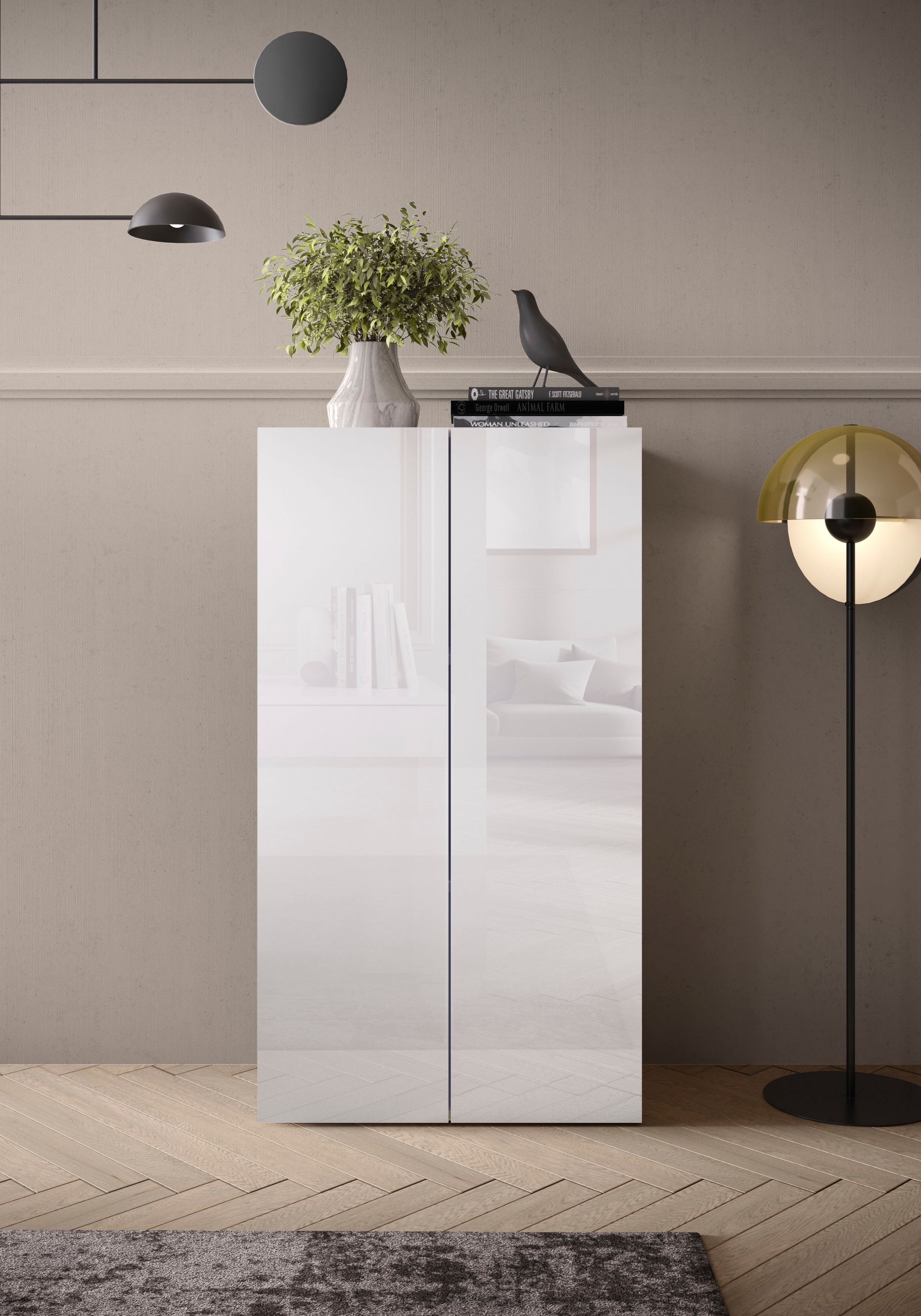 OTTO home Aktenschrank "Basic, Mehrzweckschrank mit 2 Türen (innen 2 Einleg günstig online kaufen