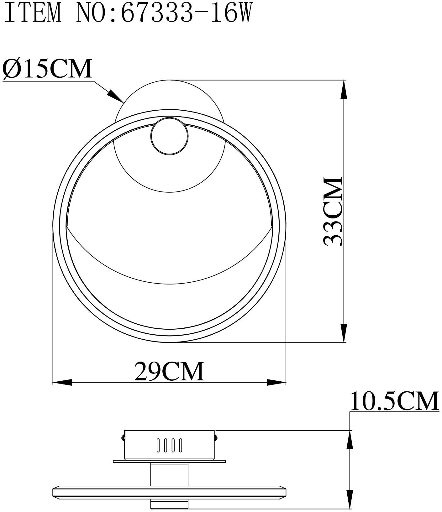 GLOBO LIGHTING Wandleuchte »UMBRA« LED-Modul 1 Stk. Warmweiß Wandlampe Wand Wohnzimmer Flur Wandbeleuchtung