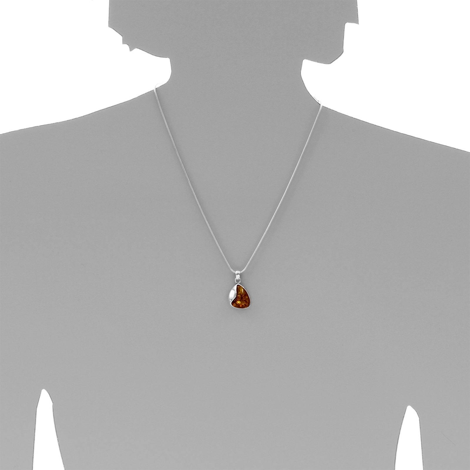 Ostsee-Schmuck Jeska Pendant Set Silver 925 60cm 3