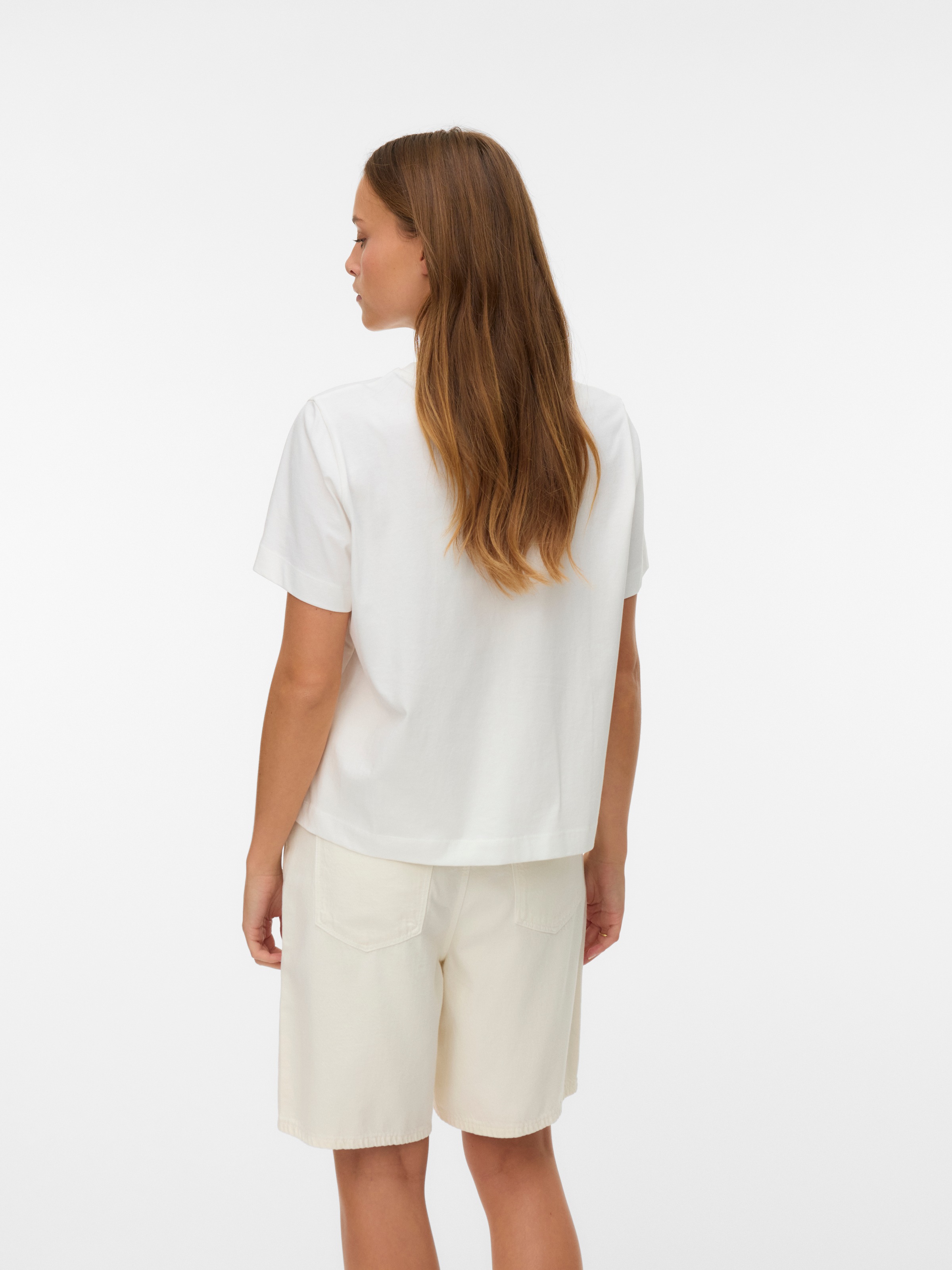 Vero Moda T-Shirt "VMSOLA METTE SS TOP BOX JRS" Baumwolle günstig online kaufen