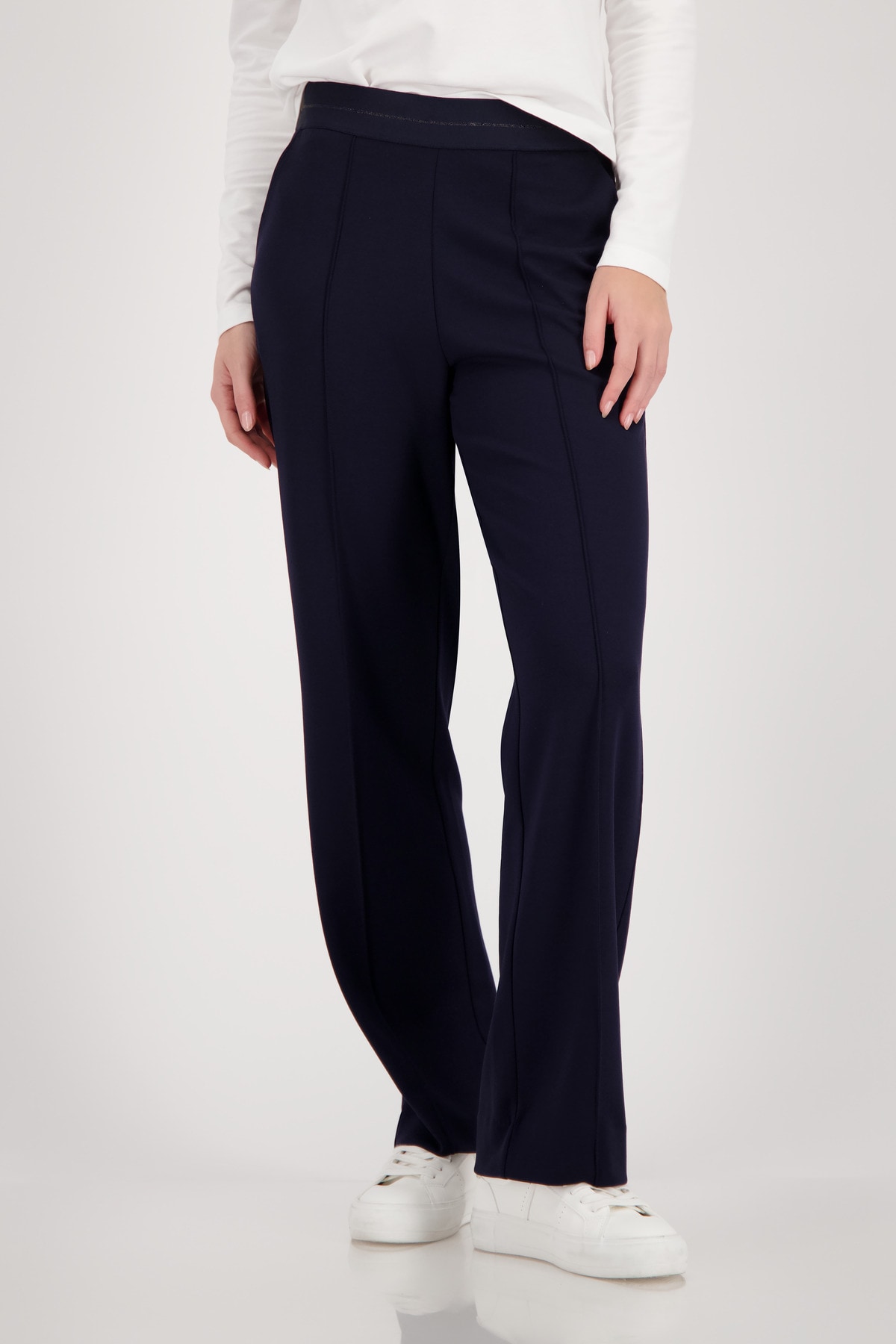 Monari Jogger Pants "Basic Lurex" elastischer Bund mit Glitzerstreifen, Str günstig online kaufen