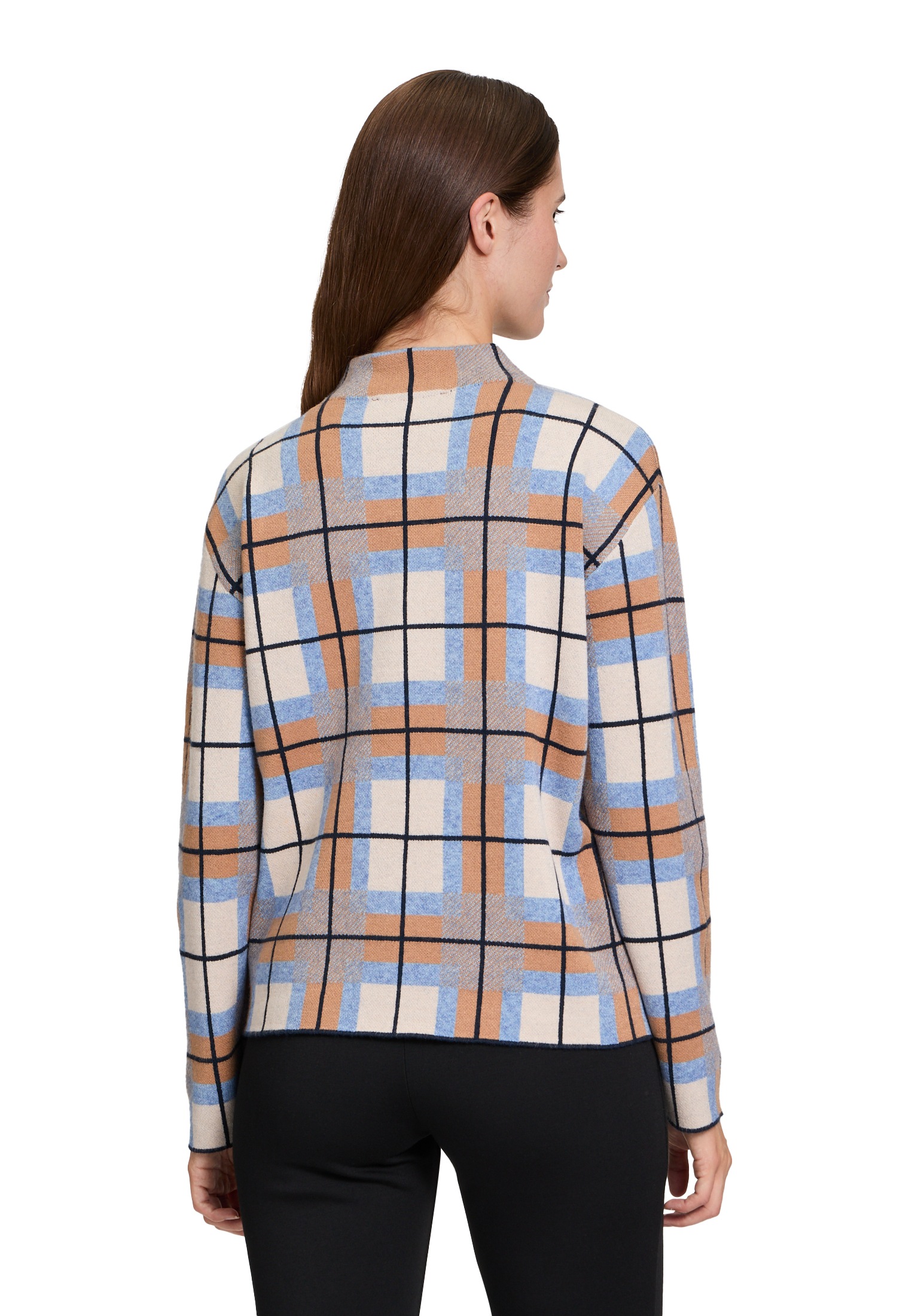 Betty Barclay Strickpullover »Betty Barclay Strickpullover kariert«, (1 tlg.), Hotfix