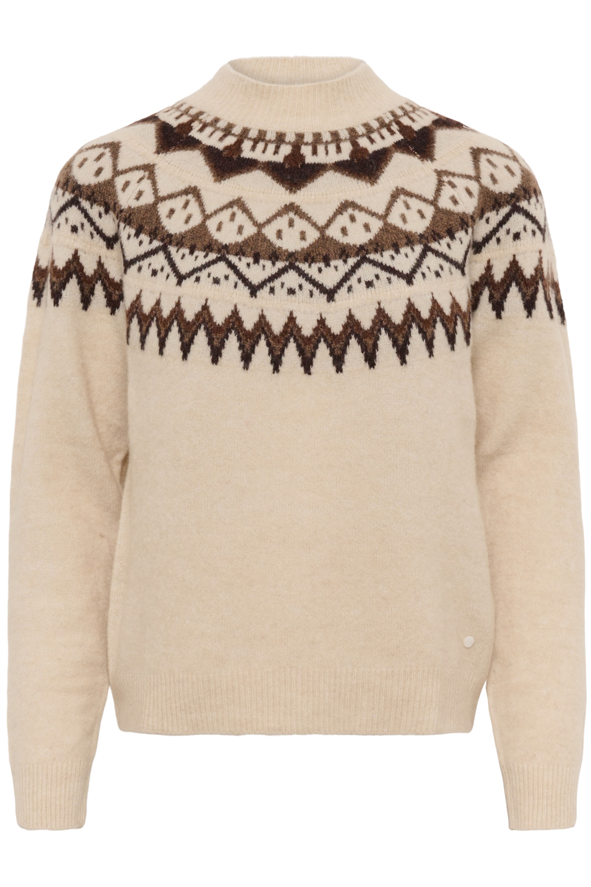 Cream Damen Oatmeal Melange Strickpullover "Damen Strickpullover Crcherrie" von Baur