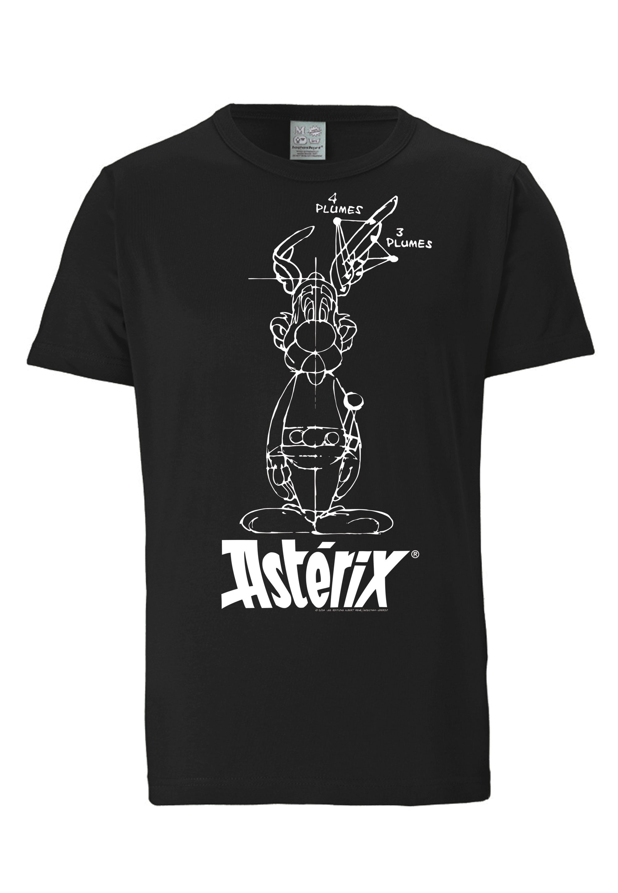 Black Friday »Asterix BAUR Gallier - der Print T-Shirt | Asterix LOGOSHIRT lizenziertem mit Skizze«