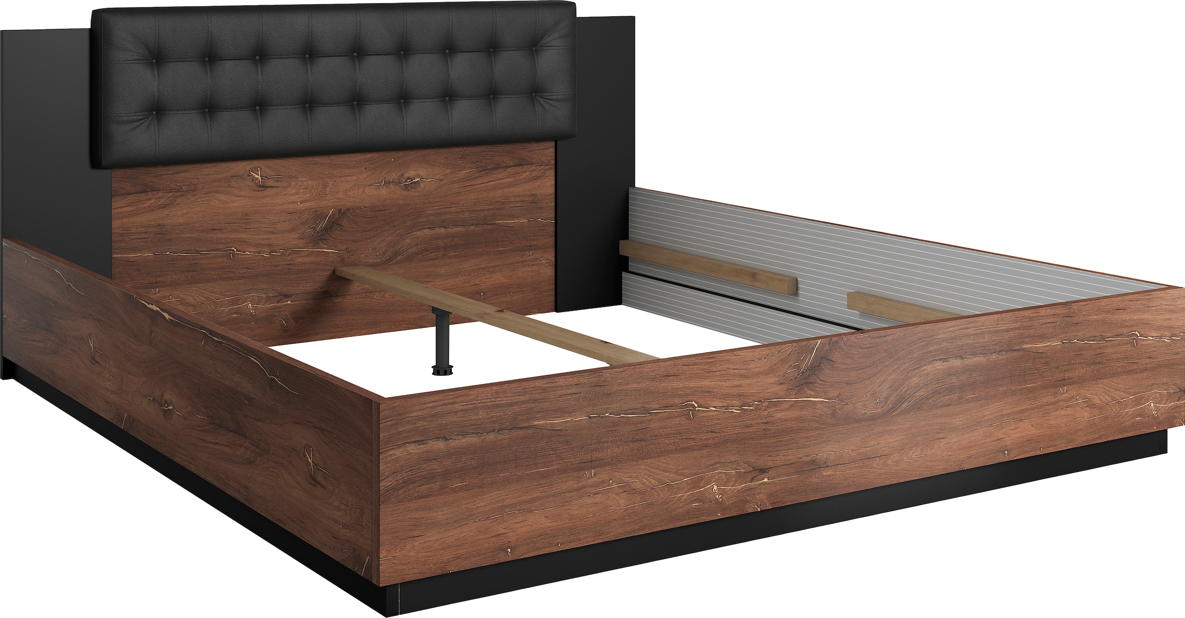 Home affaire Bettgestell "Sigma", Doppelbett in zwei Breiten mit gepolstert günstig online kaufen
