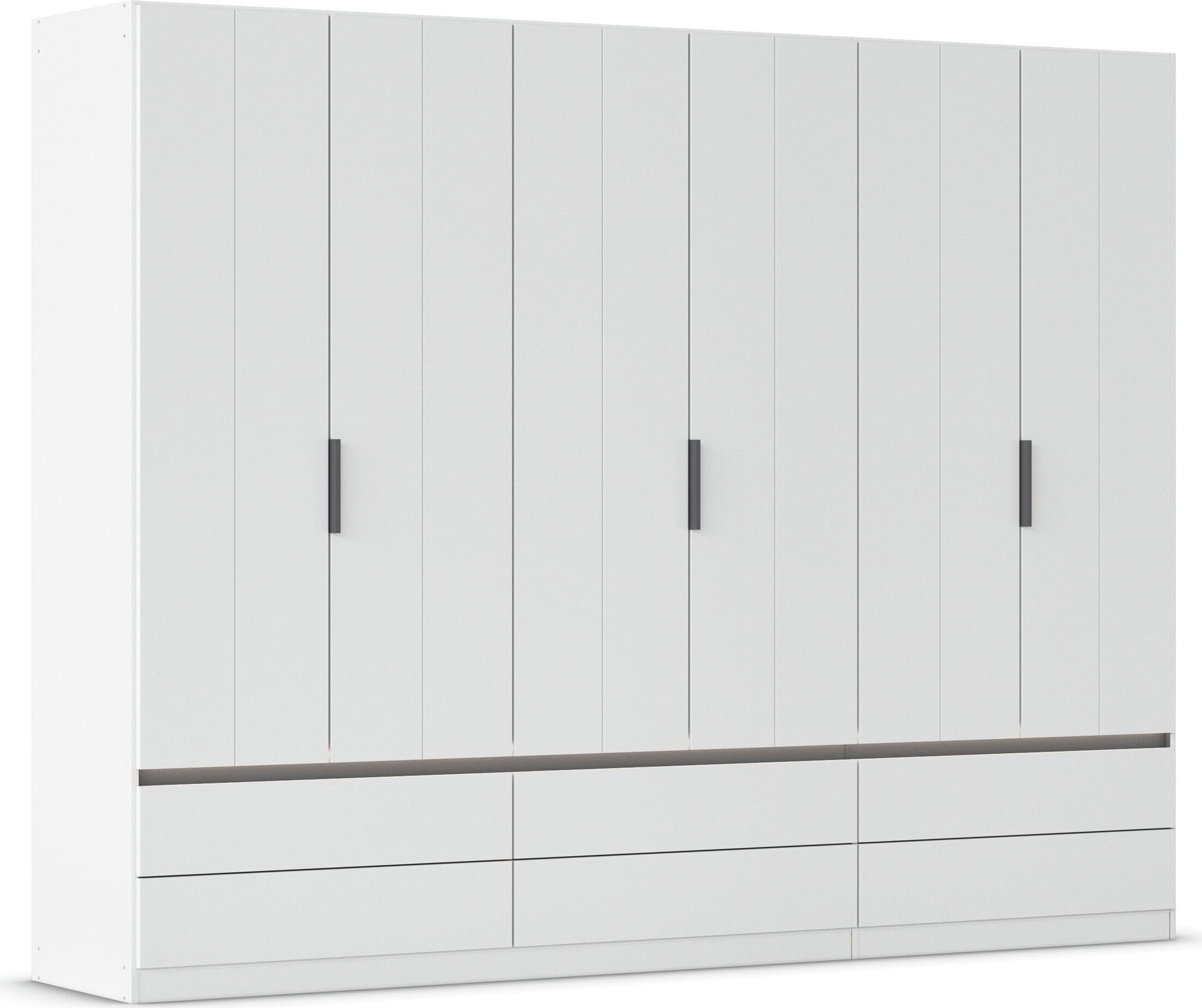 OTTO home Kleiderschrank "Schrank Garderobe ARVEN Breiten 181/226/271cm mit Beleuchtung" 3 verschiedene Ausstattungen BASIC/CLASSIC/PREMIUM (inkl. SOFT-CLOSE), puristisches Design in Plankenoptik mit Metallgriffen MADE IN GERMANY