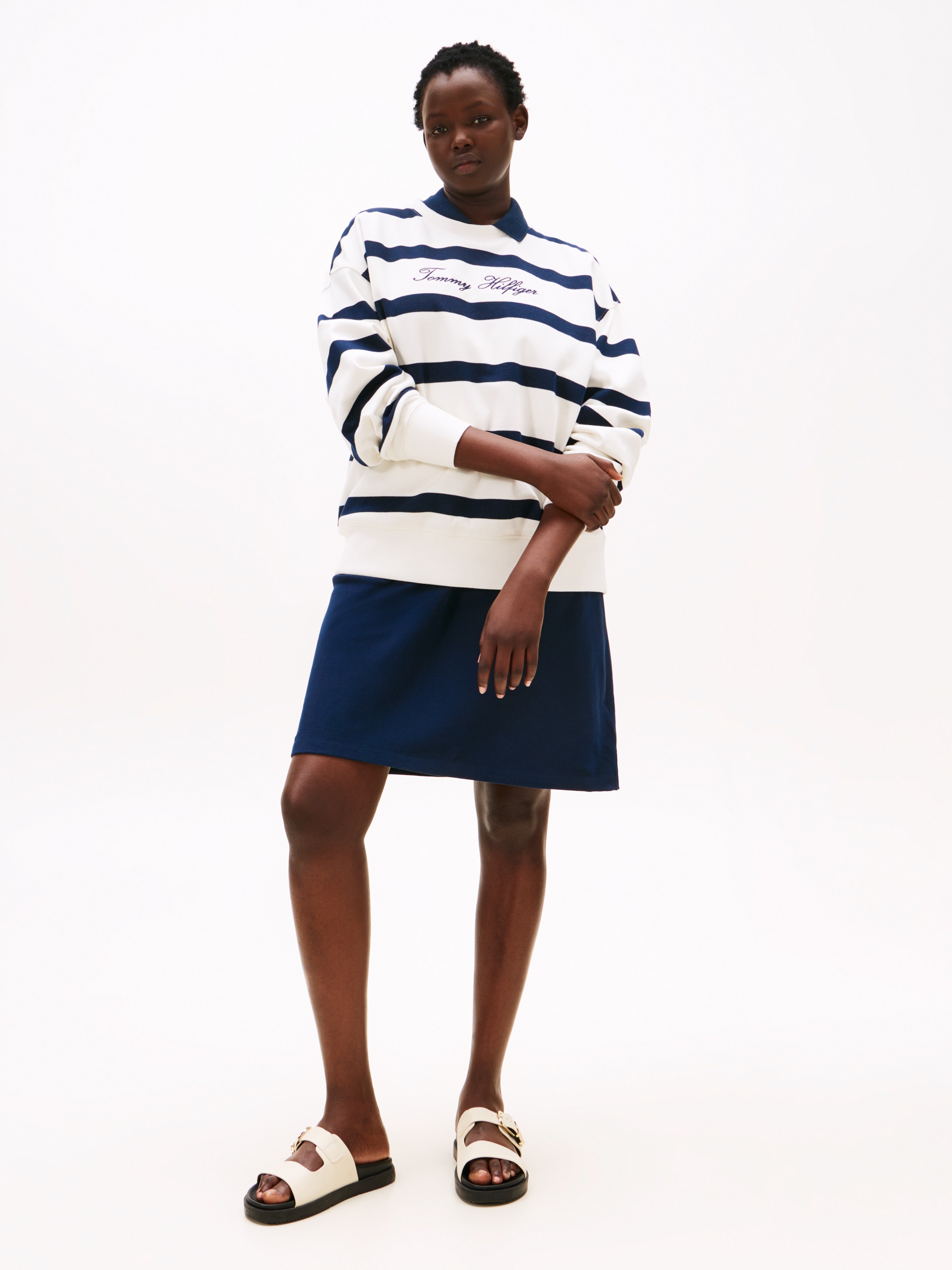 Tommy Hilfiger Curve Sweatshirt "CRV SCRIPT REG PIQUE SWTSHRT" günstig online kaufen