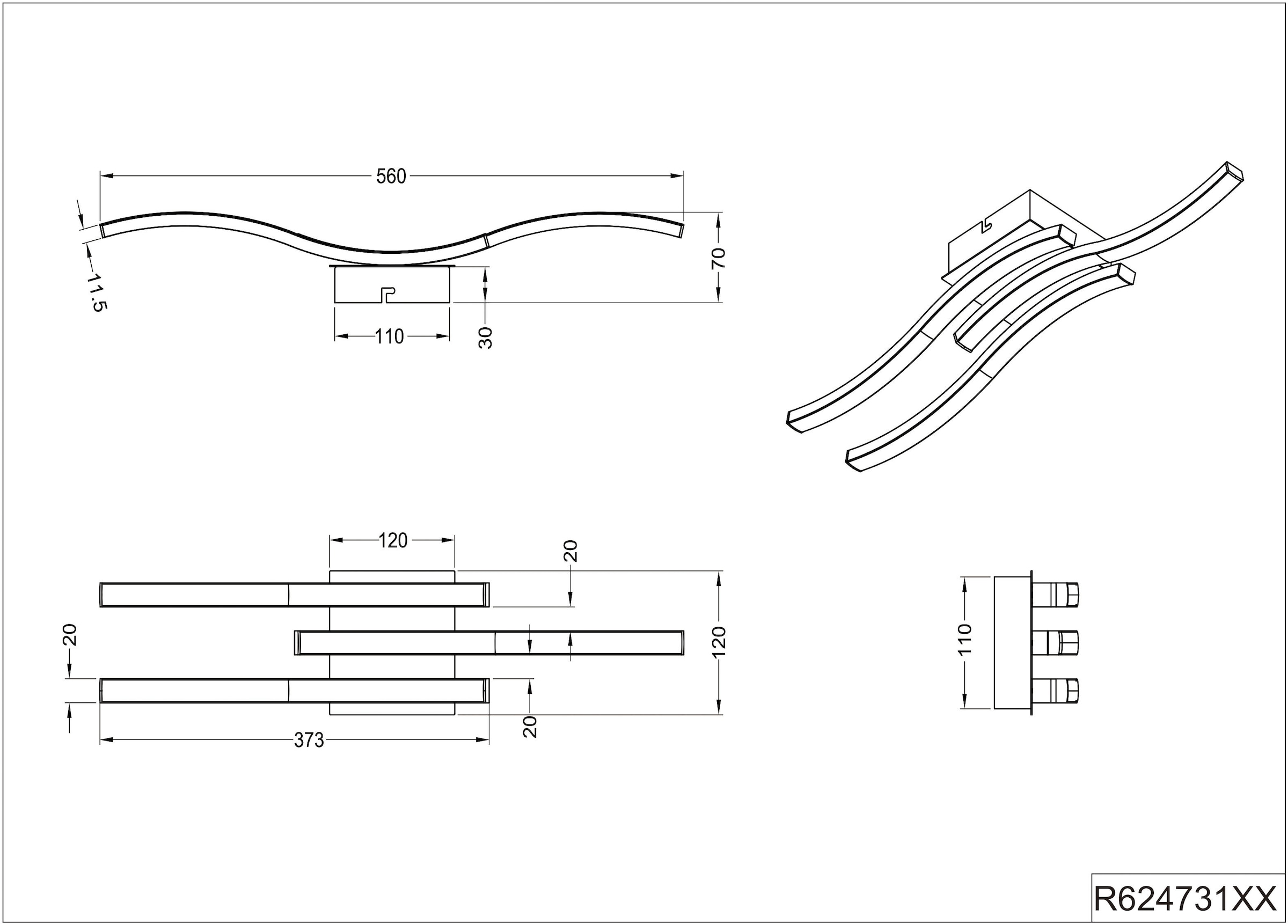 TRIO Leuchten,LED Stehlampe»Rondo«, mit Dimmer BAUR integriertem 